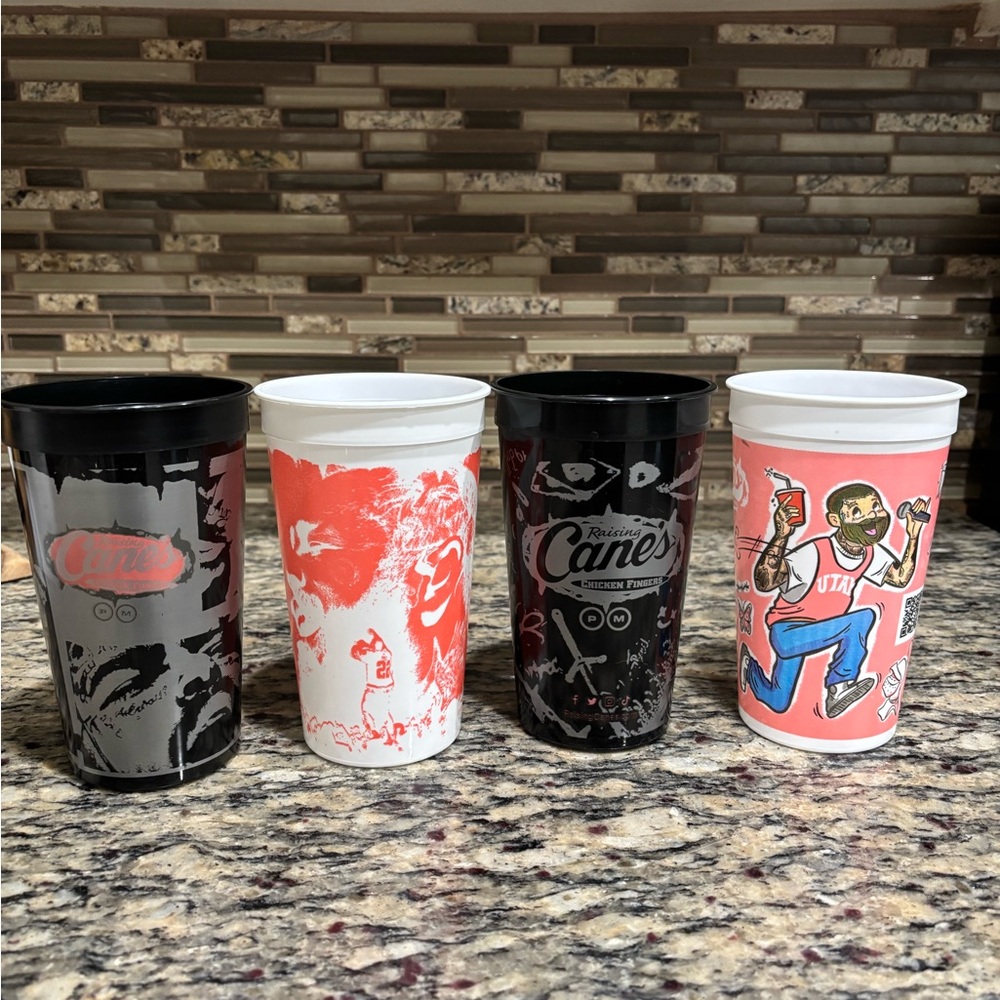 Post Malone Raising Cane's Graphic Cups Set